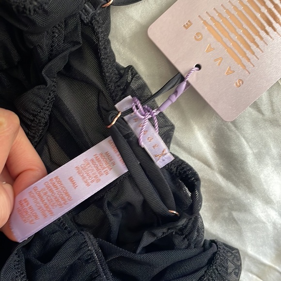 Savage x fenty mesh cami (black caviar) - Picture 5 of 8